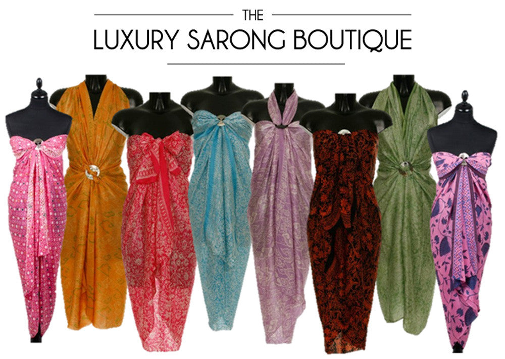 How to wear your Luxury Sarong in a variety of ways to suit you