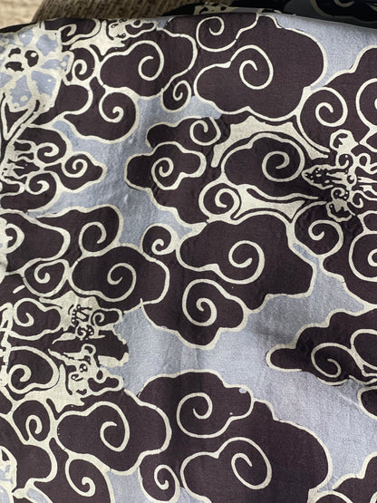Ikat - Black & Pewter-NEW
