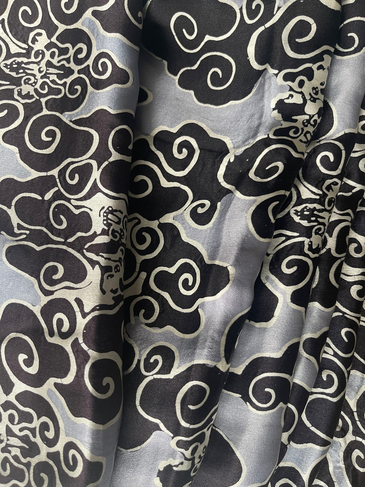 Ikat - Black & Pewter-NEW