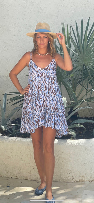 Sun  Dress  2 lengths. 4 colours - Blue and Mink