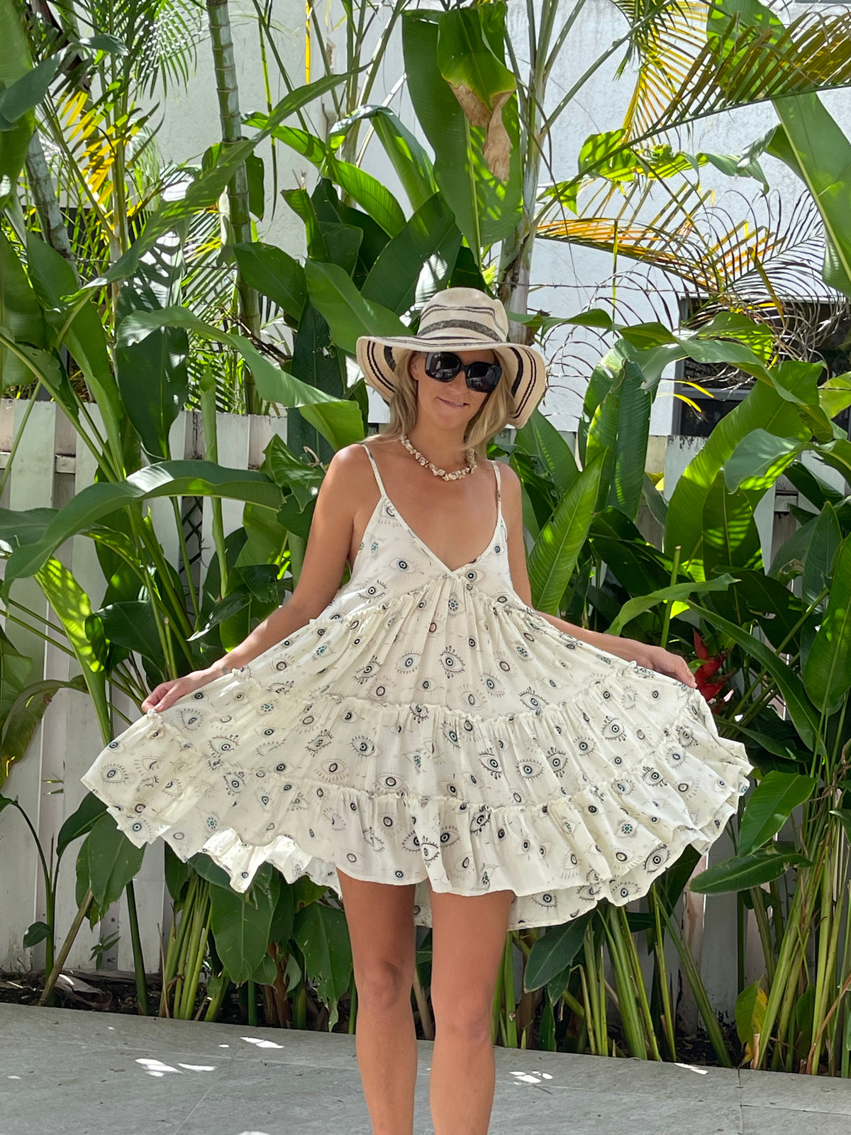 Sun dress short in 4 colours