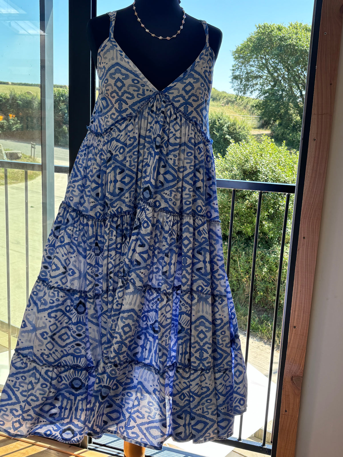 Strappy sun dress longer  ( available in 5 colours)