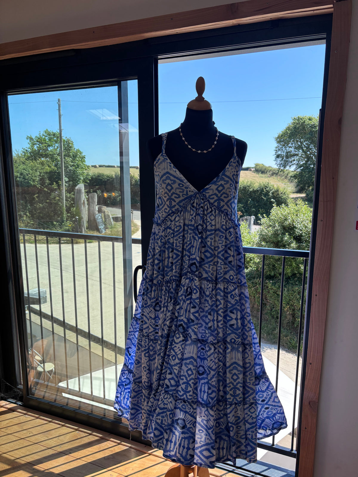 Strappy sun dress longer  ( available in 5 colours)