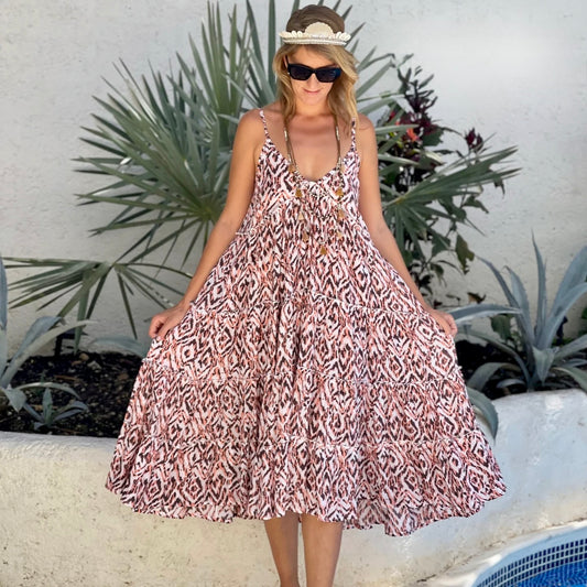 Strappy One Size Sun Dress 5 colours  – Long