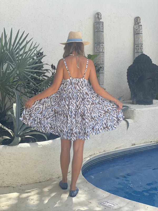 Sun  Dress  2 lengths. 4 colours - Blue and Mink