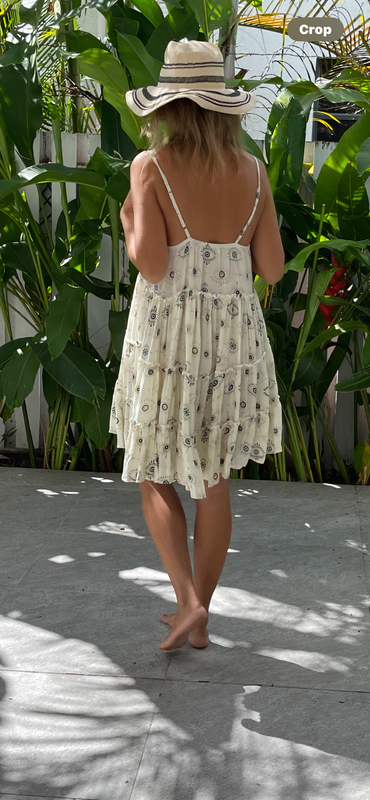 Sun dresses Ellen Summer Dress - Cream and Lucky eye