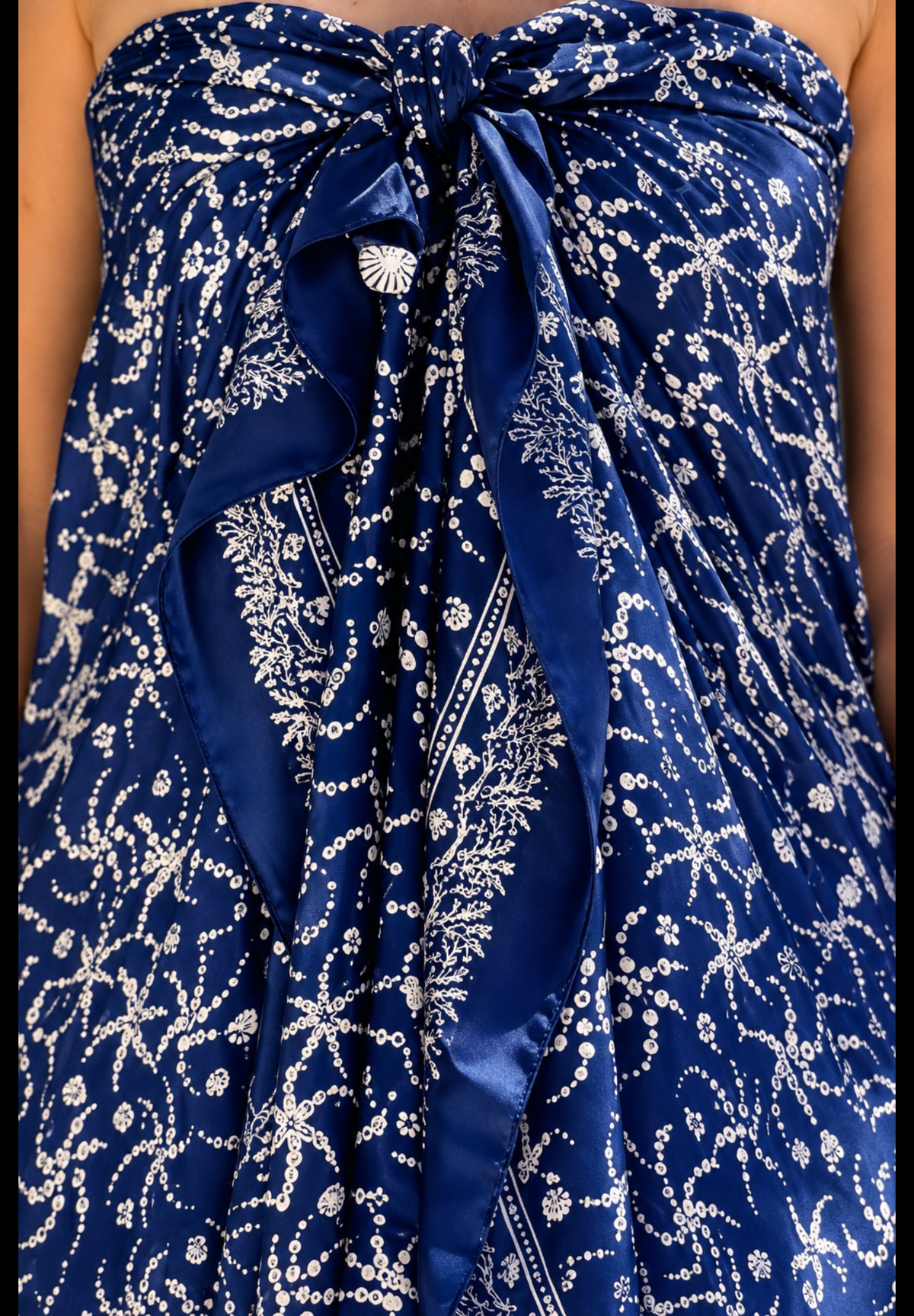 Deep Blue and white starfish