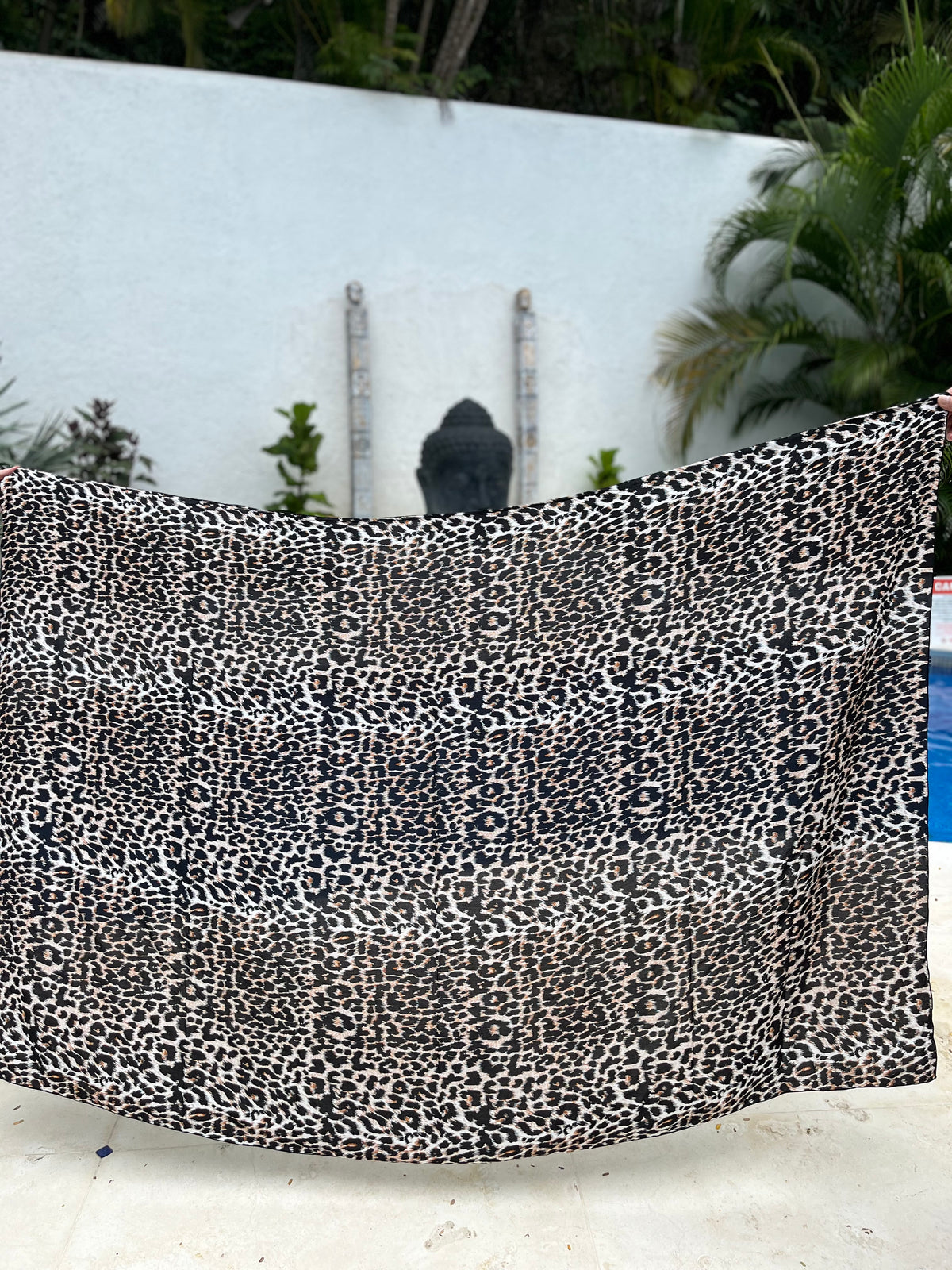 Leopard print Voile sarong