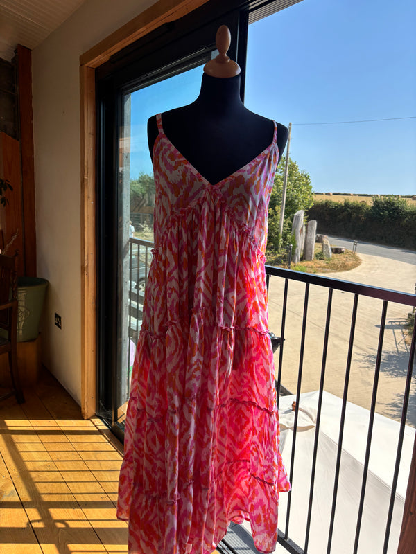 Strappy sun dress longer  ( available in 5 colours)