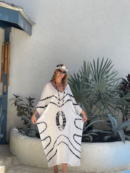 Kaftan Maxi One Size - White