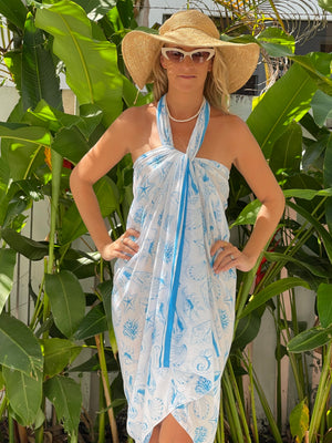 Seashore Sarong - Turquoise