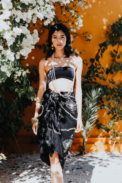 Sequin Sarong - Black