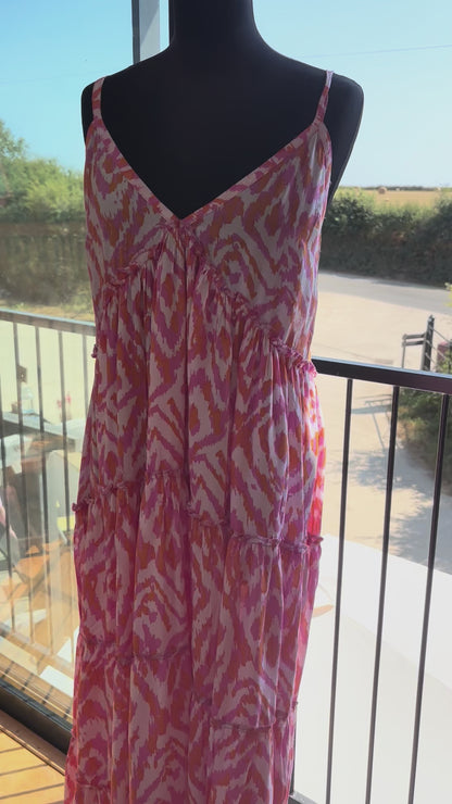 Strappy sun dress longer  ( available in 5 colours)
