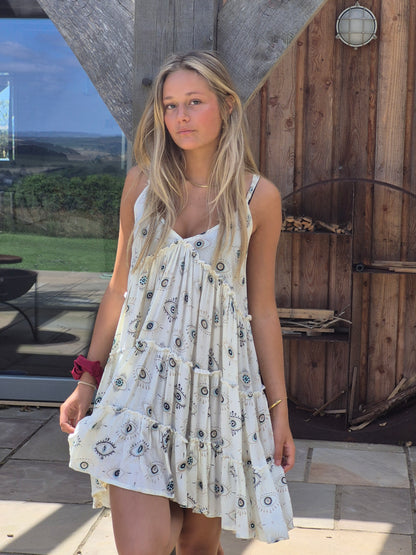 Sun dress short in 4 colours
