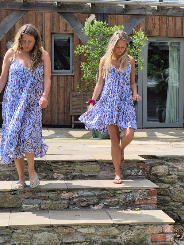 Sun  Dress  2 lengths. 4 colours - Blue and Mink