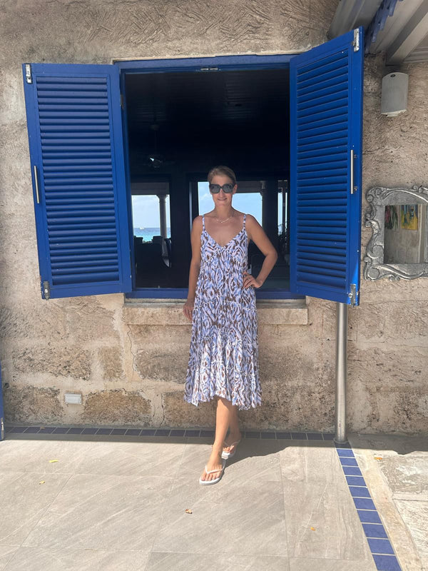 Sun  Dress  2 lengths. 4 colours - Blue and Mink