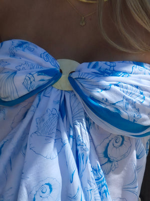Voile Seashore Sarong - Turquoise