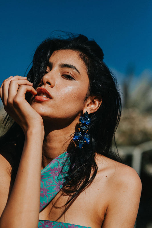 Buhul - Turquoise and lilac - silk (new)