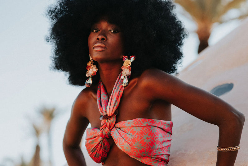 Buhul - Silver, grey and pink - silk (new)