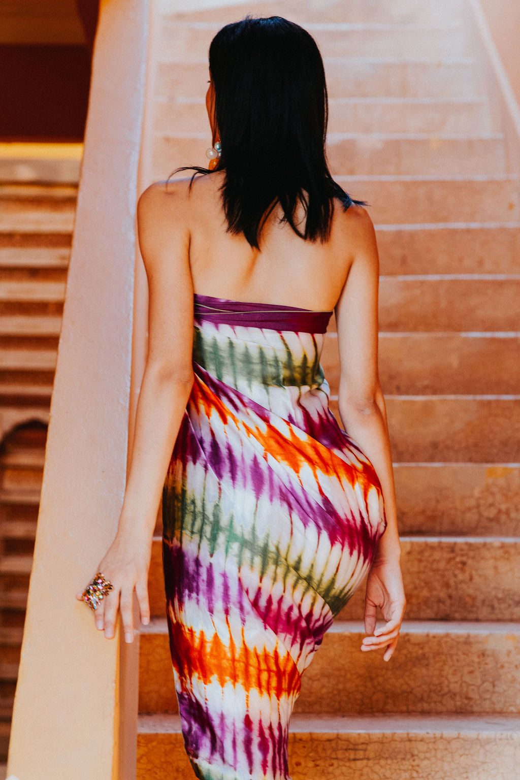 Tie-dye Miami Beach sarong  - 6 New