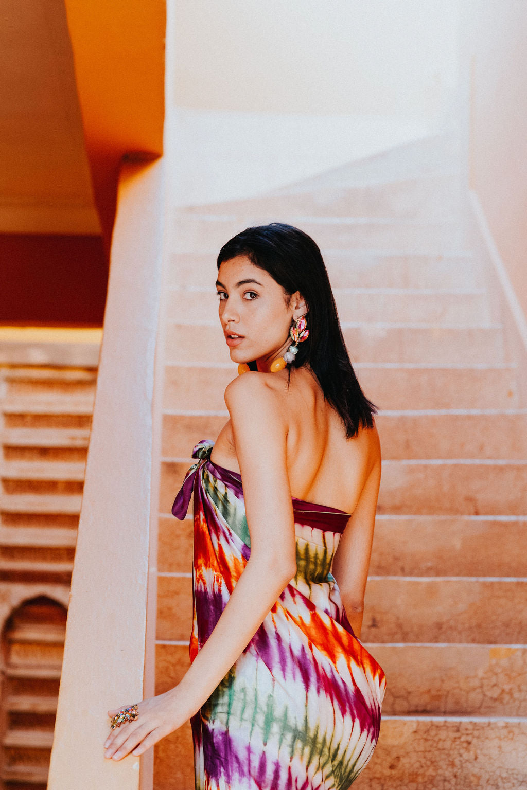 Tie-dye Miami Beach sarong  - 6 New