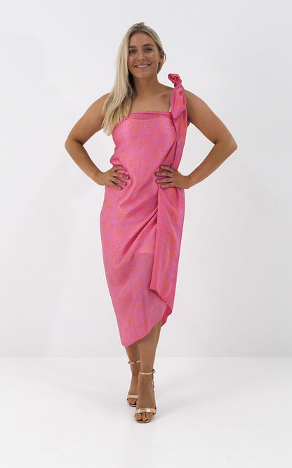 Fruit salad - Pink and coral SILK   NEW