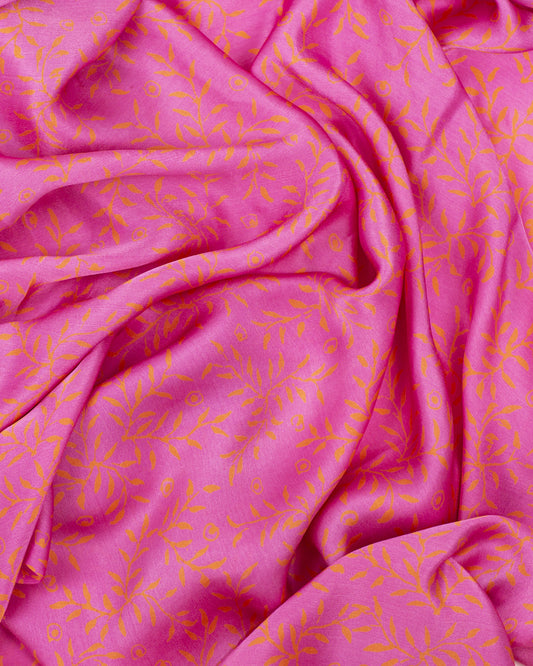 Fruit salad - Pink and coral SILK   NEW