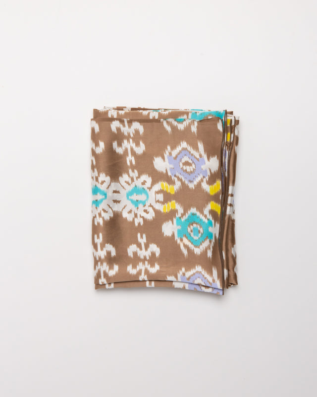 Aztec Ikat print - silk