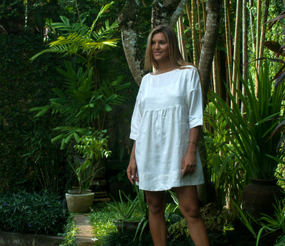Betty Linen  dress  Pale Taupe