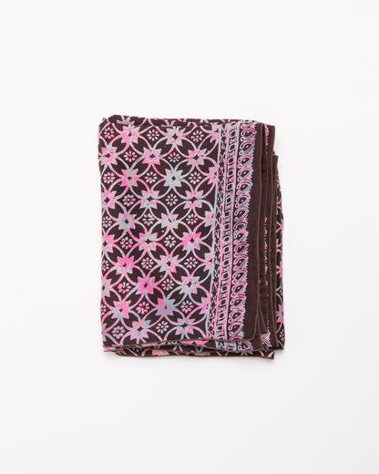 - Black, silver & pink - silk - Buhul