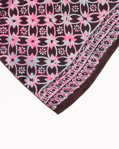 - Black, silver & pink - silk - Buhul