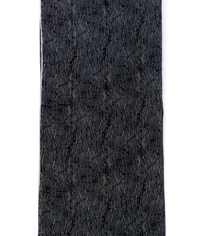 Black  & grey Echo voile ( soft natural cotton)