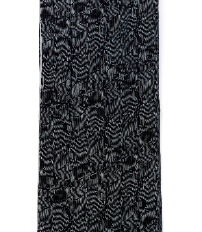 Black  & grey Echo voile ( soft natural cotton)