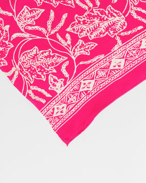 Pink  ( stunning pink & white) - silk