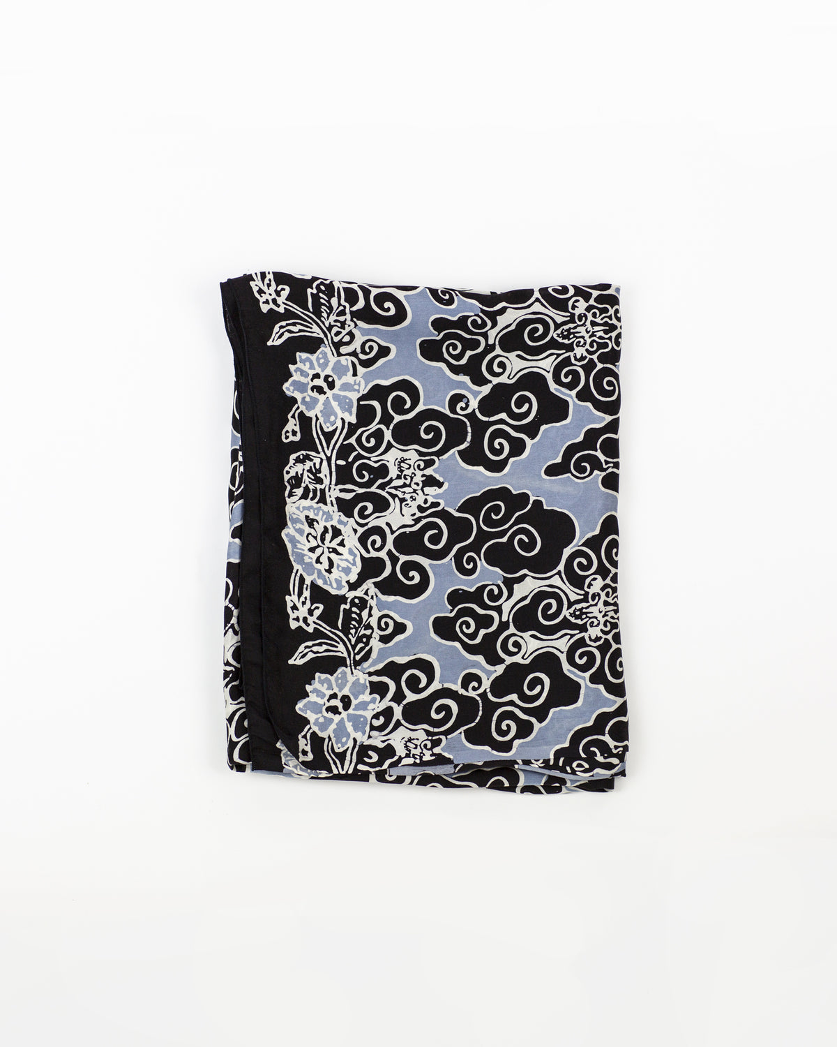 Ikat - Blue  & Black  -silk  NEW