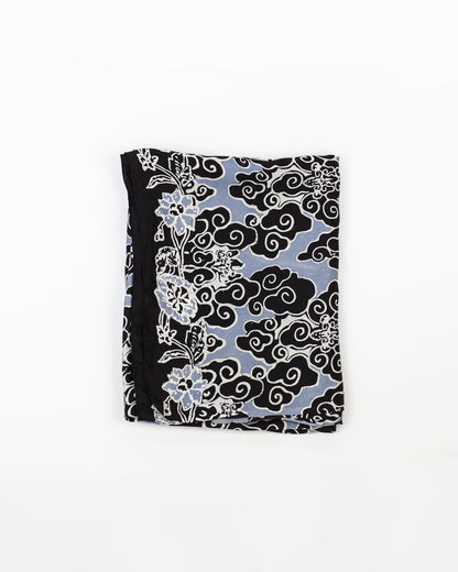 Ikat - Blue  & Black  -silk  NEW