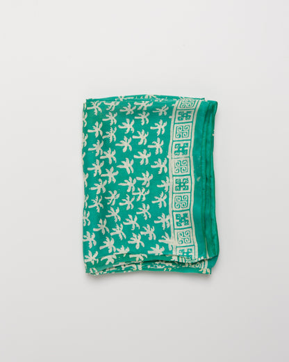 Palm  tree - Aquamarine - silk