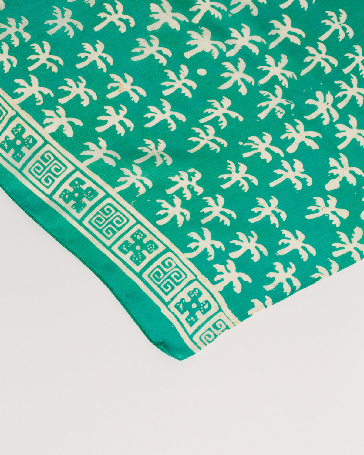 Palm  tree - Aquamarine - silk