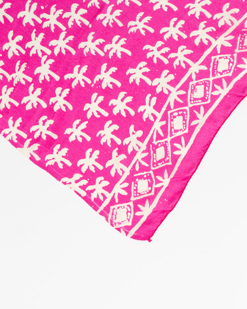 Palm  trees - Pink - silk