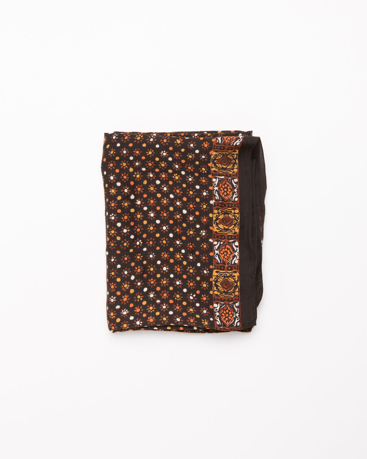 Black, copper & brass - silk