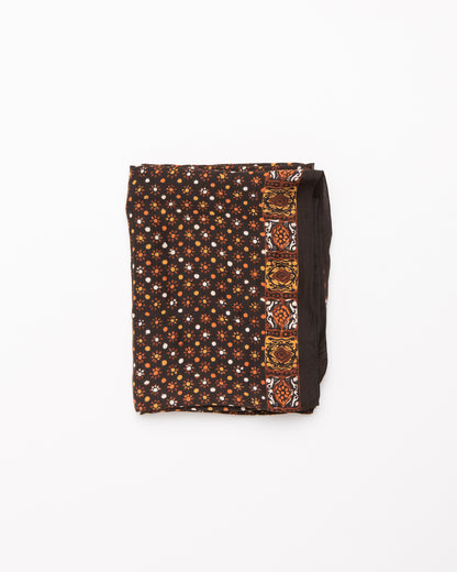 Black, copper & brass - silk