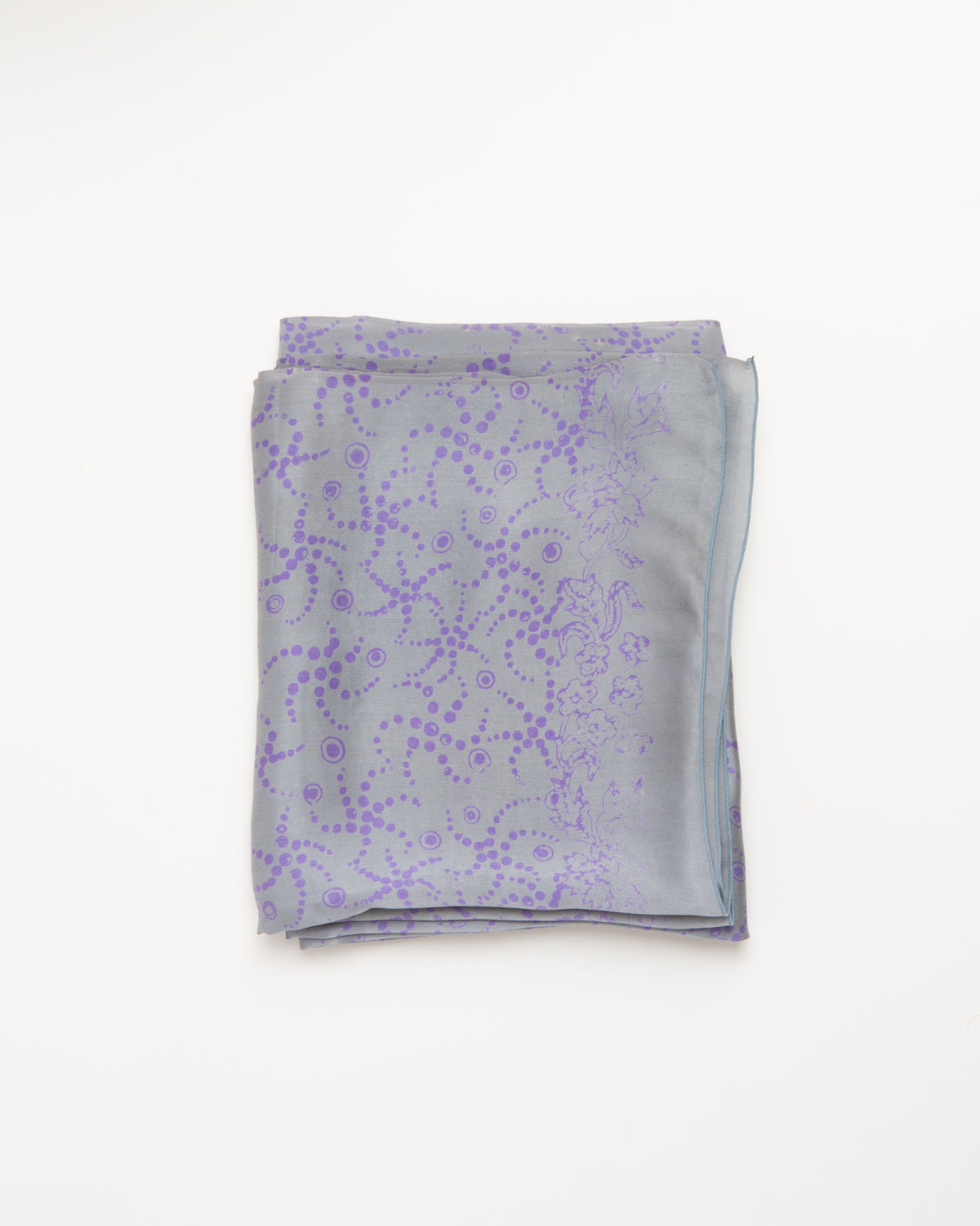 Starfish lavender and silver grey - silk