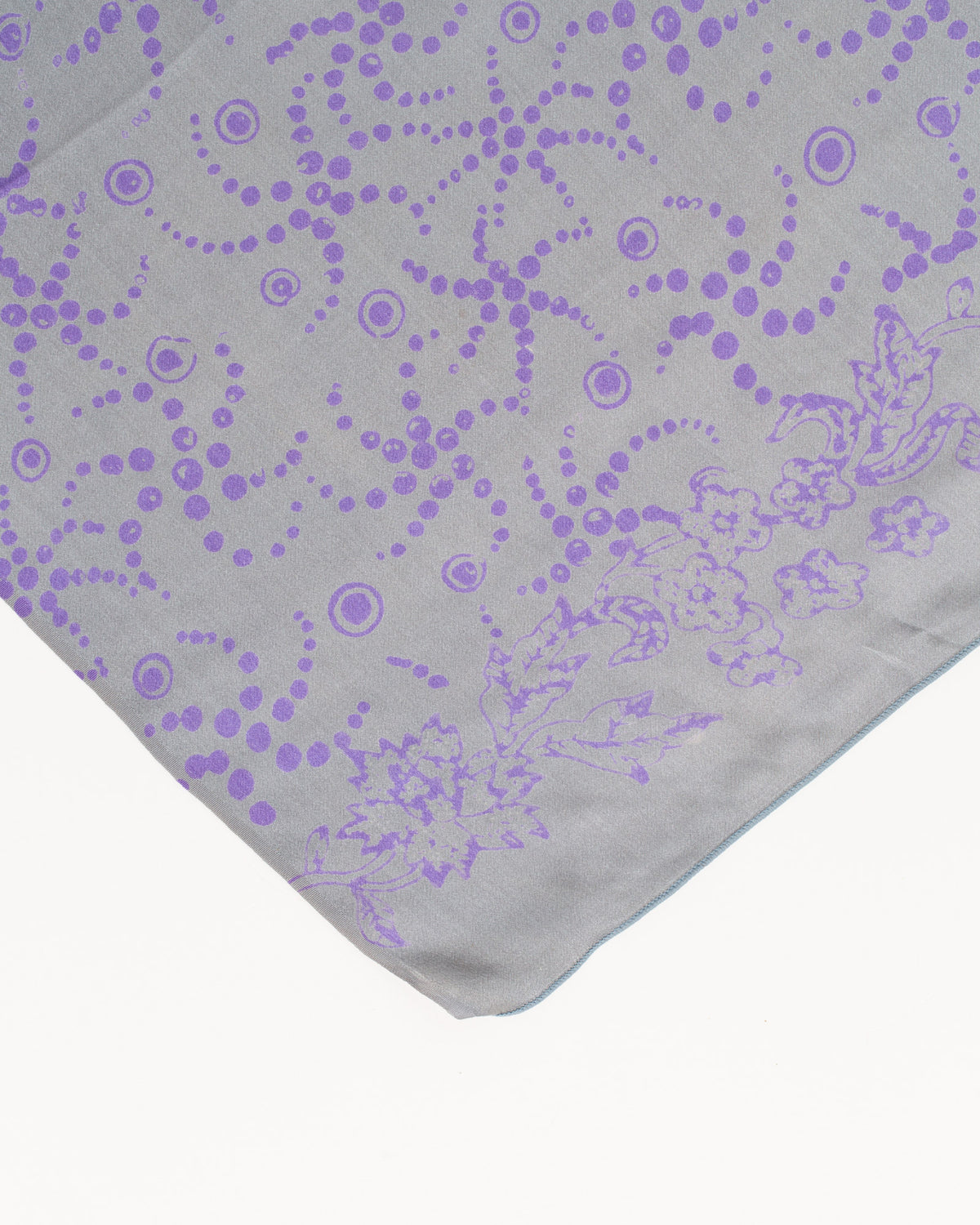 Starfish lavender and silver grey - silk