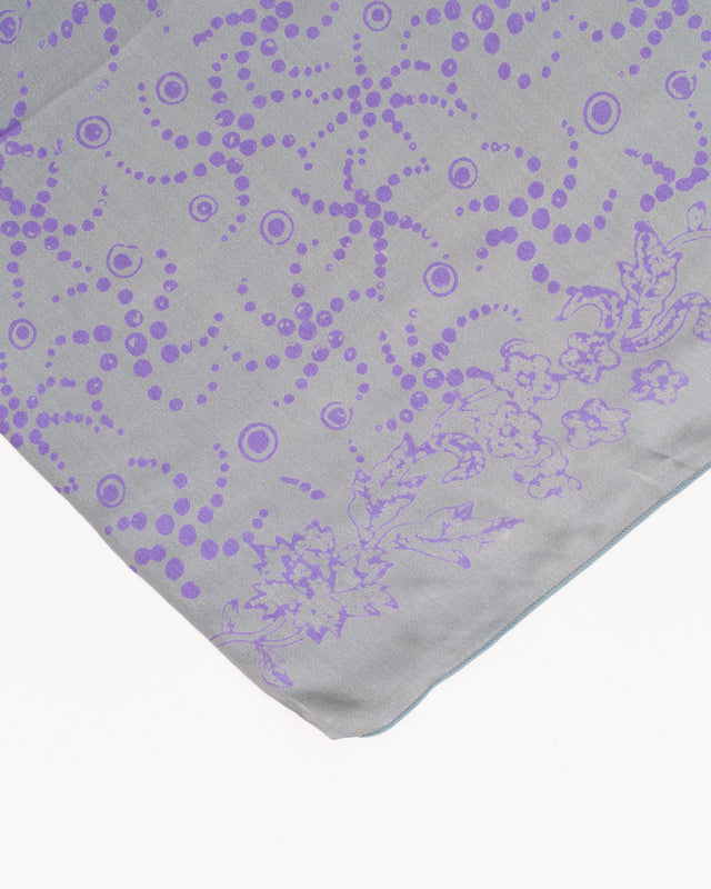 Starfish lavender and silver grey - silk