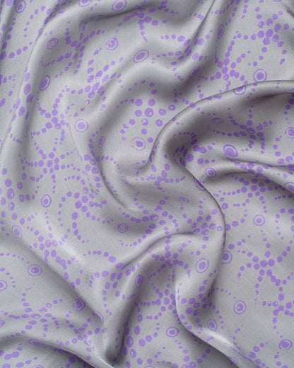 Starfish grey silk sarong and scarf