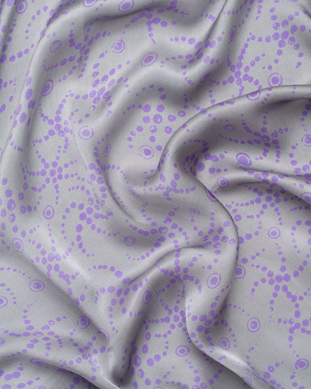 Starfish grey silk sarong and scarf